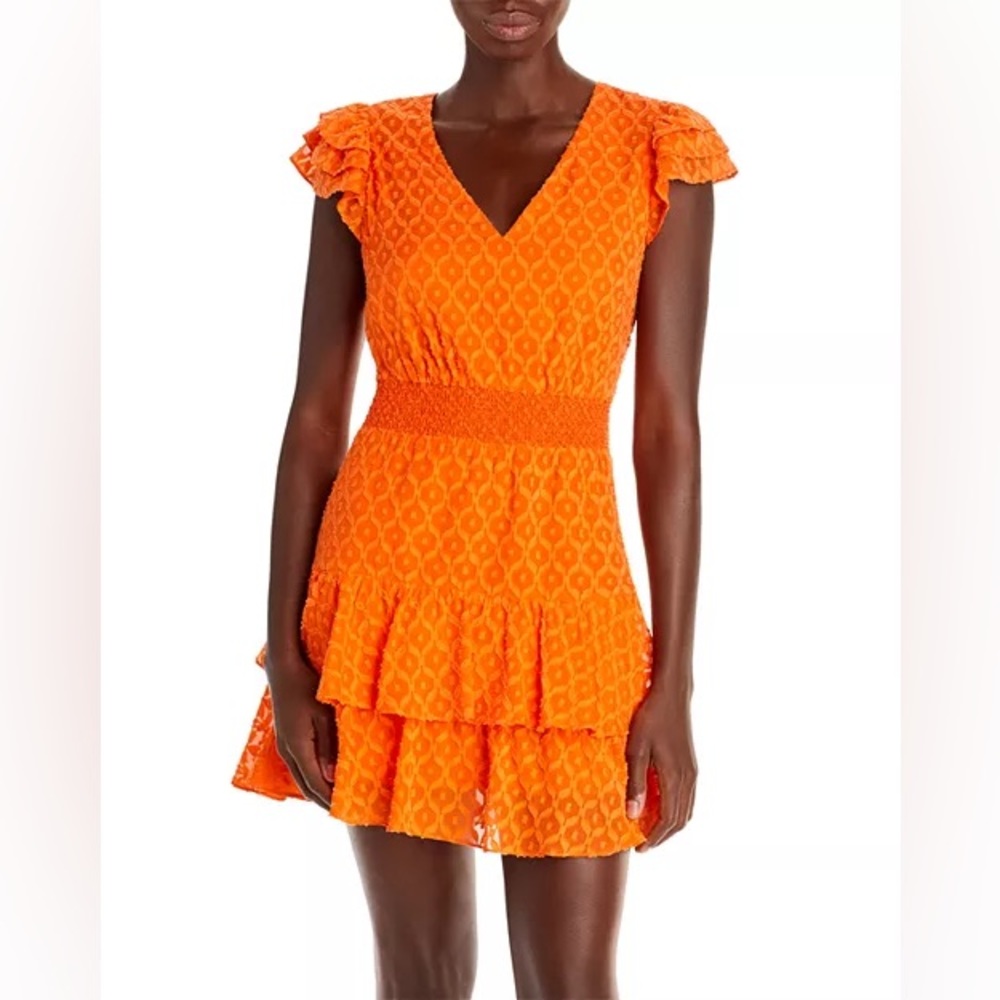 Alice + Olivia Orange Mini Dress